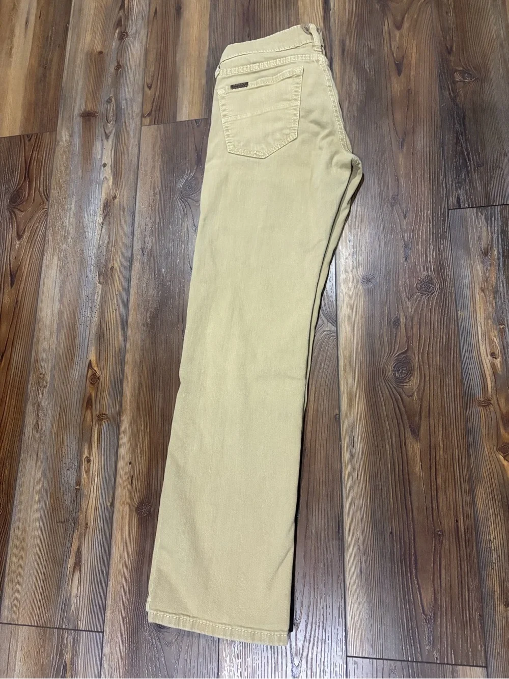Ariat Men's Straight-Leg Slim Fit Jeans in Dark Khaki. Size : 28x30
